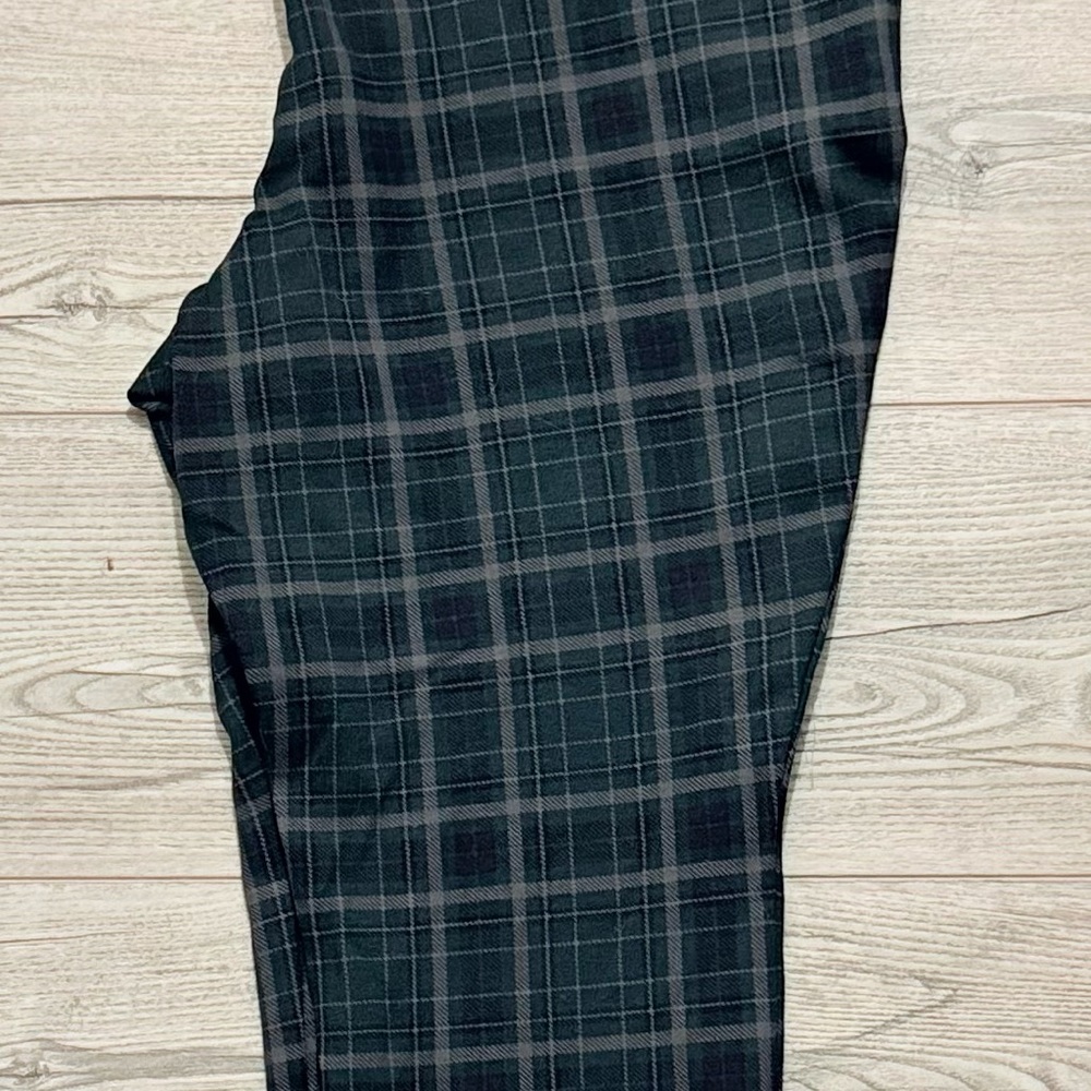 Torrid Plaid Ankle Pants - Blue and green